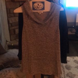 Cowl neck A frame knit top from Maurice’s.